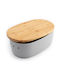 Dolce Mare Cutie de Pâine cu Capac Plastic Gri 38.1x25.4x15.2cm