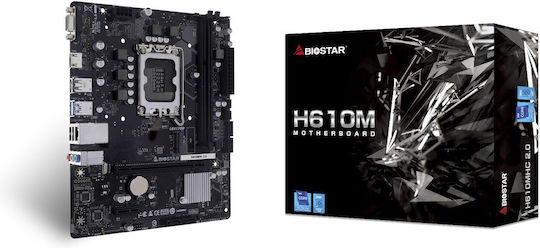 Biostar H610MHC 2.0 Mainboard ATX mit Intel 1700 Sockel