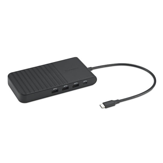 Kensington UH1500P USB-C Docking Station with HDMI/DisplayPort 4K PD Ethernet and Support for 3 Monitors Black