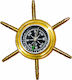 Nautischer Kompass Schiffsradform Bronze 7cm