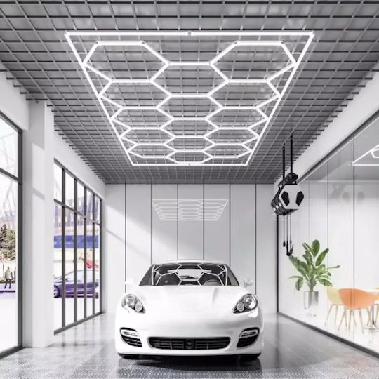 LED Комерсиално Линейно Осветление Светило Таван Неутрално бяло 45.5см.