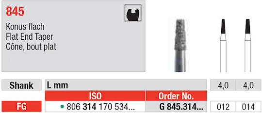 eDenta Milling Cutter for Rotary Tool