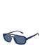 Emporio Armani Men's Sunglasses with Blue Horn-Rimmed Frame and Blue Lens