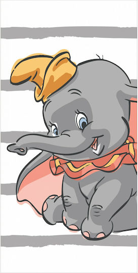 Πετσέτα Θαλάσσης Jerry Fabrics 100% Cotton 70*140cm Disney Dumbo 960813