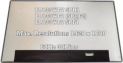 Innolux Οθόνη LED / IPS 1920x1080 30 Pin για Laptop LP133WF7 835227 Innolux Οθόνη LED / IPS 1920x1080 30 Pin για Laptop LP133WF7 835227