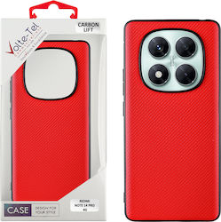 Volte-Tel Carbon Lift Задна корица Силикон Черв...