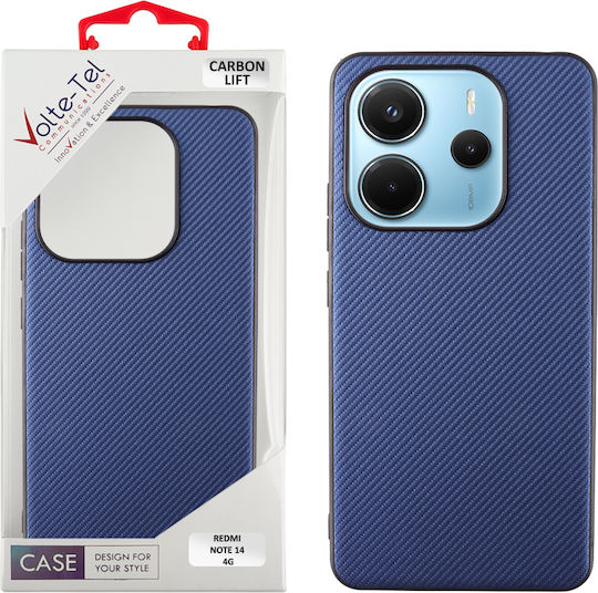 Volte-Tel Carbon Lift Back Cover Silicone Blue (Redmi Note 14 4G)