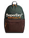 Superdry Vintage Σχολική Τσάντα Πλάτης Πράσινη
