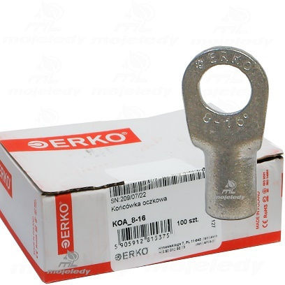 Koa Eyelet Terminal Cu 16mm M8 100pcs Erko