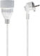 Elcan Extension Cable Cord 3 x 1mm²/3m White