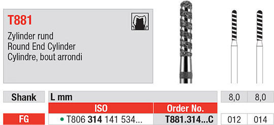 eDenta Milling Cutter for Rotary Tool
