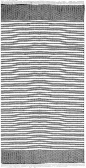 Prosop de plajă Hammam Diamonds Dungi 180x100cm Gri-alb