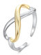 Bamoer Damen Ring aus Silber Vergoldet