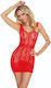 Passion Bodystocking Rochie Sexy Roșu