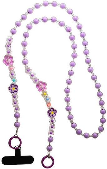 iNOS Fashion Neck Strap for Mobile Phones Purple