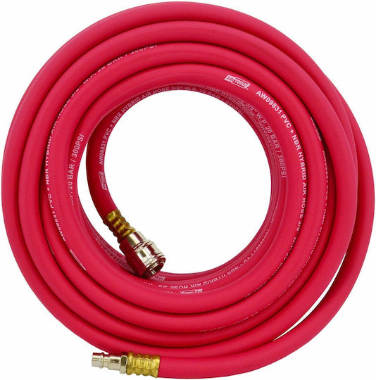 Furtun de aer hibrid Awtools cu conectori rapizi 10mm x 10m