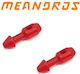 Meandros Plastic Beads Tied Bands 2pcs Red