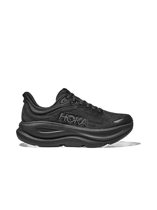 Bondi 9 Wide Ανδρικά Αθλητικά Παπούτσια Running Μαύρα