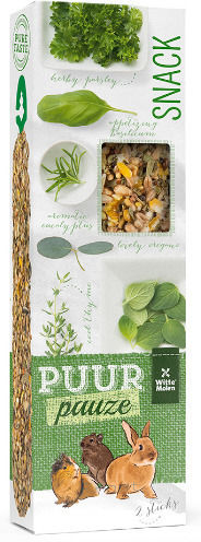 Witte Molen Snack "puur Stick Rodents" Ευκάλυπτος & Θυμάρι 180g 2τμχ Witte Molen