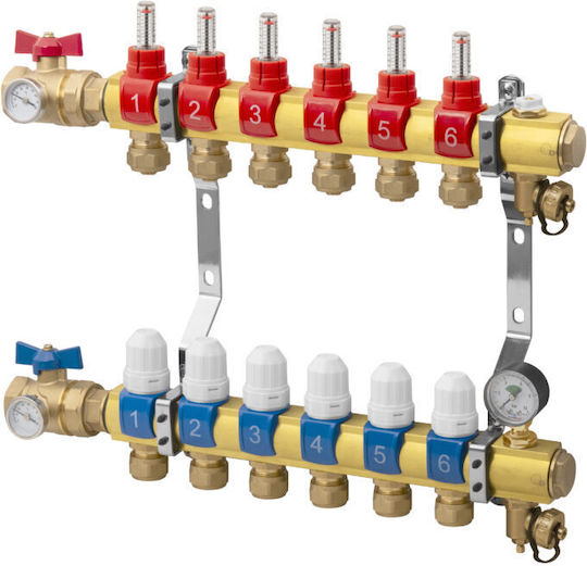 Floor Heating Distributor 12 Circuits Complete