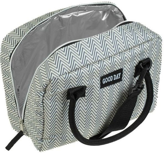 Geantă pentru alimente 7L 27x14x20cm Alb Gri