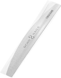 Ocho Nails Slim Half-moon File 180/240 1 Pc Safe Pack
