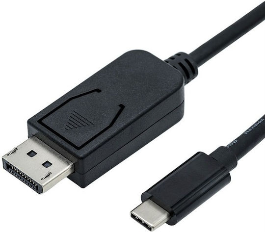 Roline Cable 11.04.5846 Usb 3.1 Type C M To Display Port M 2m Black Max Resolution 4096x2160