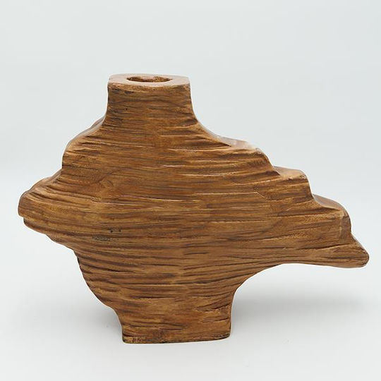 Βάζο Ξύλινο Σκουρο Καφέ 26x9.5xΥ38cm Βάζο Ξύλινο Σκουρο Καφέ 26x9.5xΥ38cm