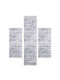Klonaras Σετ Μοντέρνα Χαλιά Κρεβατοκάμαρας Grey KL472605 3τμχ