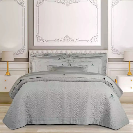 Greenwich Polo Club 2353 Κουβερλί Υπέρδιπλο Microfiber Grey 240x250cm