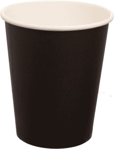 Tefaco Disposable Cup Paper Black 240ml
