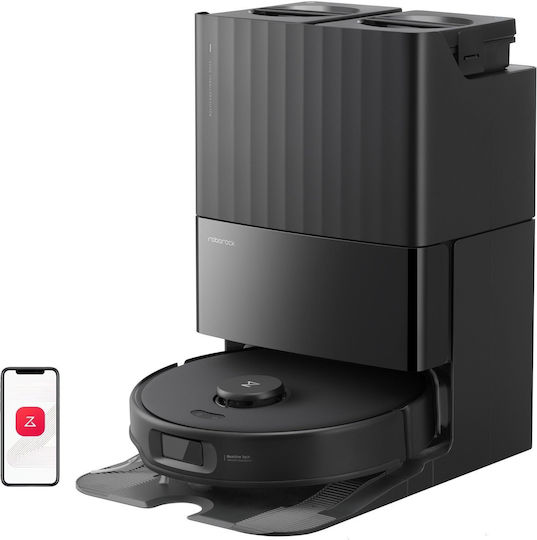 Roborock Qrevo Edge 5V1 Σκούπα Ρομπότ με Χαρτογράφηση Laser & Απορρόφηση 18500Pa Μαύρη