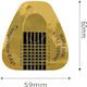 Golden Nail Support Horseshoe Shape 59mm*60mm 100 pcs