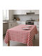 Linea Home Tischtuch Leinen Red 140x140cm