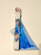 Easter Candle Frozen Flat Decorative Blue