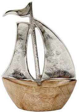 Atmosphera Wooden Miniature Ship 11x14x35cm