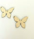 Wooden Butterfly 7cm Set/5 Natural