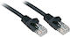 Lindy U/UTP Cat.6 Gigabit Ethernet Network Cable 0.3m Black