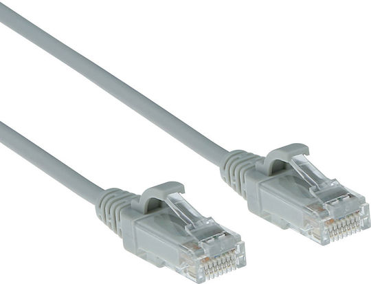 Intronics U/UTP Cat.6 (Gigabit) Καλώδιο Δικτύου Ethernet 3m Γκρι