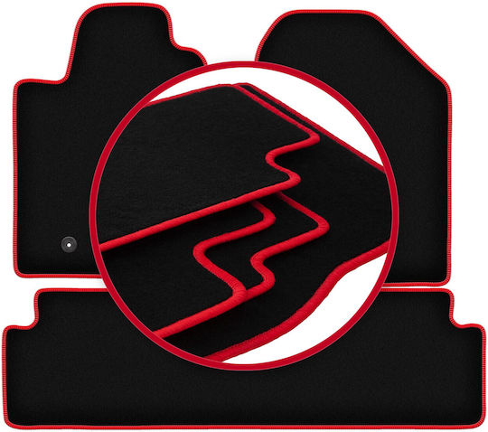 Carlux-red Car Mats Toyota Corolla Verso Ii Minivan 2004-2009