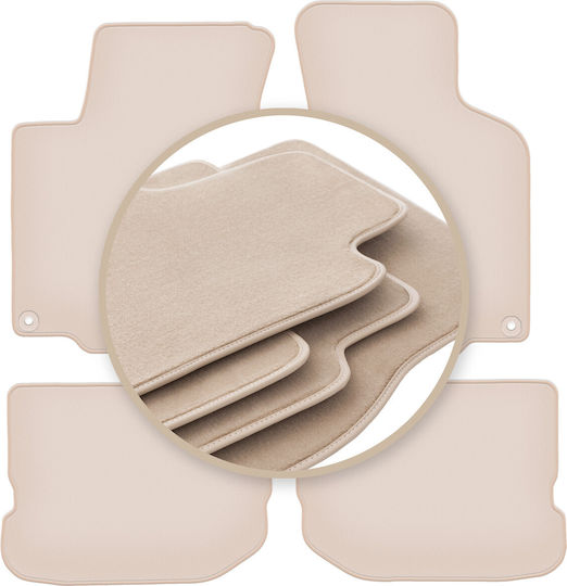 Premium Beige Car Mats Volkswagen Bora Variant Station Wagon Sedan 1997-2005