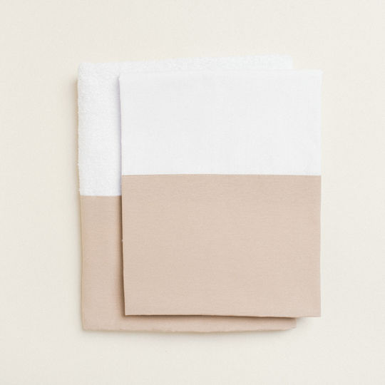 Beauty Home Set Christening Oilcloths Bears White 3 Pieces