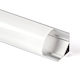 Aluminum Profile LED Strip Case Corner 45° Silver Milky Cover 1m Per 2m