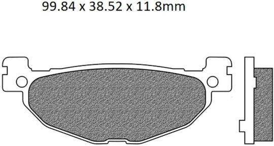 Bremsbelagsatz Fd0387be1 Fa408 Organisch Newfren121842