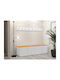 Hartford 276 Mobilier de Intrare cu Oglindă & Cuier White 168x42x46cm