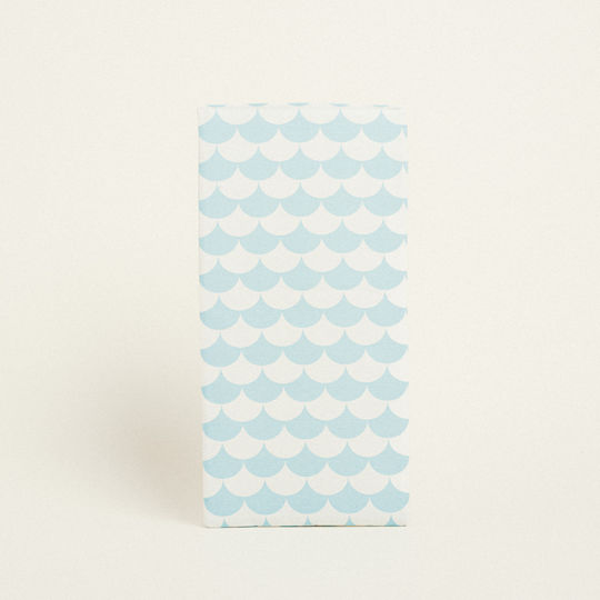 Beauty Home Mermaid Fabric Easter Candle Case with Mermaid Theme Light Blue 35x22cm