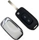Foldable Car Key Shell with Blade with 2 Buttons for Renault