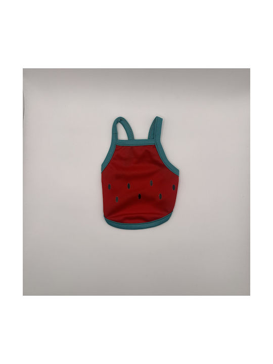 Bonnie XS Rot-Petrol Hundeshirt Wassermelonen-Design