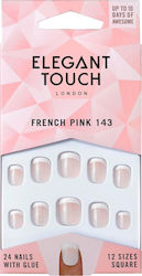 Elegant Touch Nail Design Accessories in Beige Color 24pcs