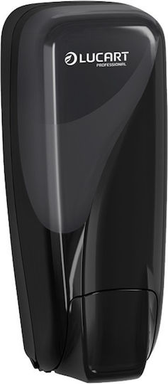 ABS Plastic Cream Soap Dispenser Black 11x11.3x27.2cm Series Identity Soap-1000 Lucart Professional C481278
